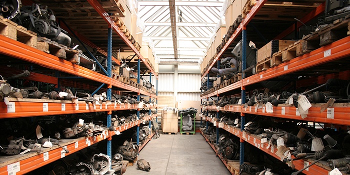 parts room shelves